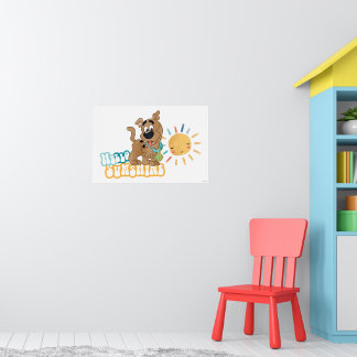 Affiche Chiot Scooby-Doo "Bonjour soleil"