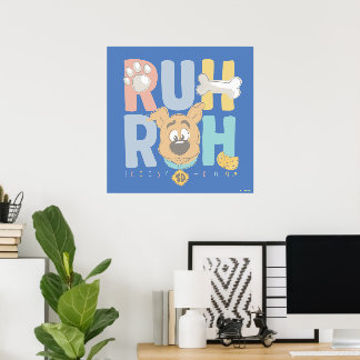 Affiche Chiot Scooby-Doo "Ruh Roh"