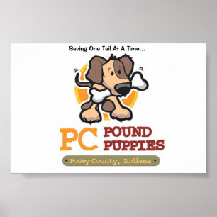 Affiche Chiots de livre de PC