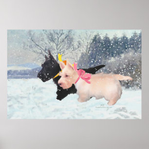 Affiche Chiots Scottie