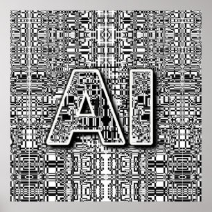 Affiche Chip d'intelligence artificielle