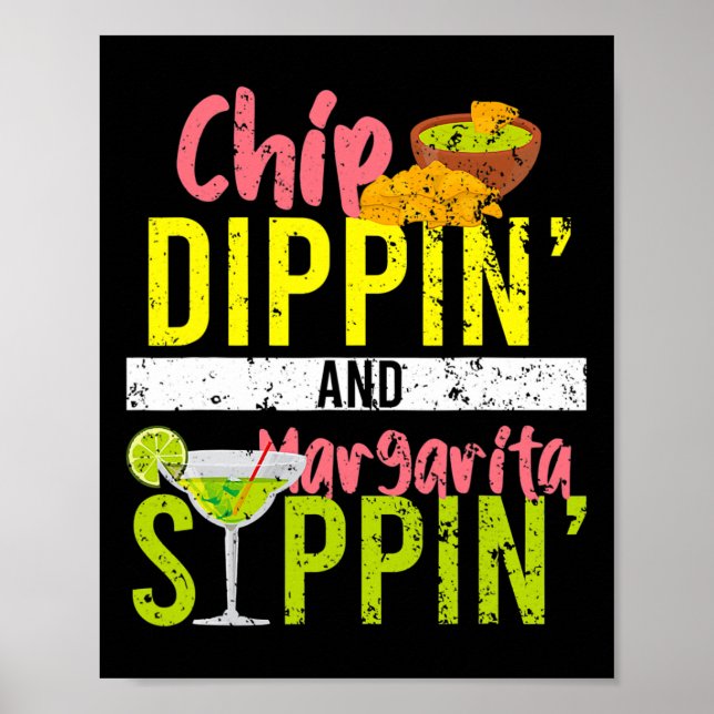 Affiche Chip Dippin Et Margarita Sippin Cinco De Mayo (Devant)