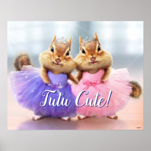 Affiche Chipmunk Ballerina Duo