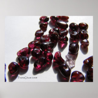Affiche Chips de perles Garnet