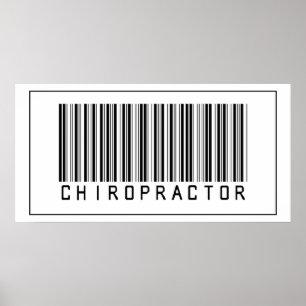 Affiche Chiropracteur à code barre