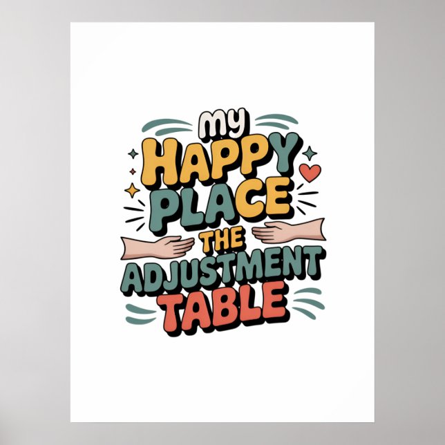 Affiche Chiropractic Adjustment Bliss for Back Pain Relief (Devant)