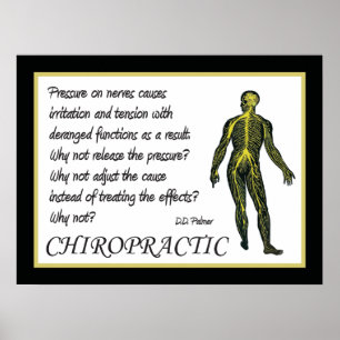 Affiche Chiropractic Ajuster l'affiche de cause