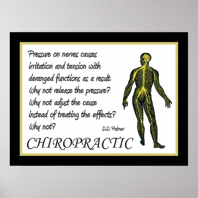 Affiche Chiropractic Ajuster l'affiche de cause (Devant)