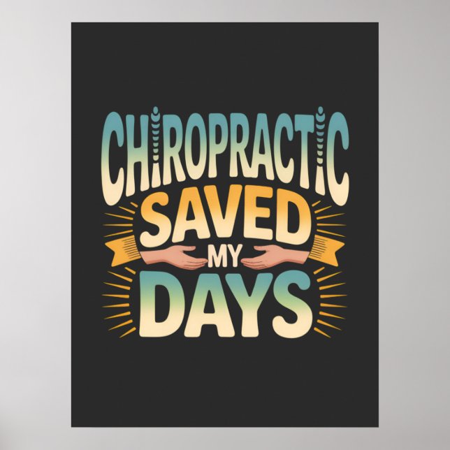 Affiche Chiropractic Healing and Back Pain Relief (Devant)