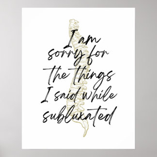 Affiche Chiropractic poster, chiropractor gift, chiro