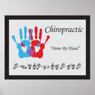Affiche Chiropratique faite à la main