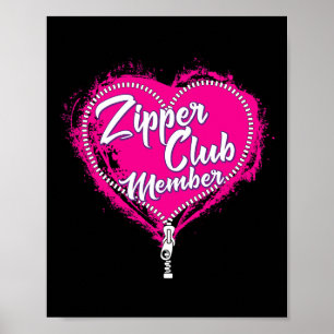 Affiche Chirurgie cardiaque ouverte Humour Zipper Club fém