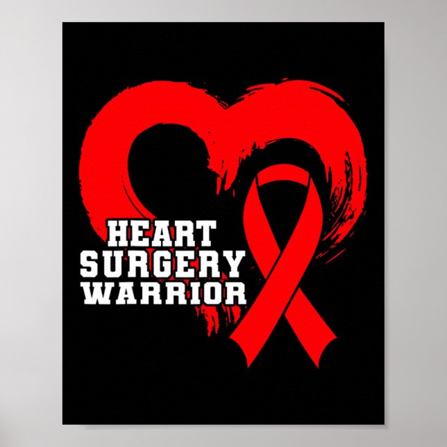 Affiche Chirurgie cardiaque par sensibilisation Coeur Chir (Devant)