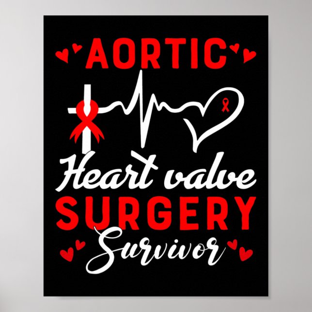 Affiche Chirurgie de la valvule cardiaque aortique Surviva (Devant)