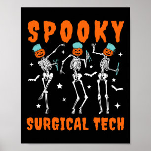Affiche Chirurgie éffrayante Skeleton Danser Hal chirurgic