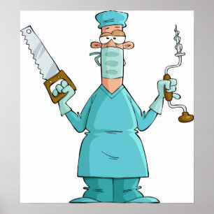 Affiche Chirurgien de dessin