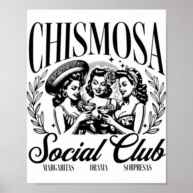 Affiche Chismosa Social Club (Devant)