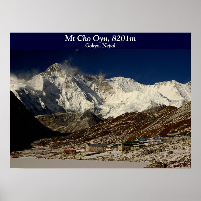Affiche Cho Oyu et Gokyo (Devant)