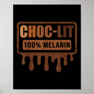 Affiche Choc Lit Melanin Black Pride - Mois de l'histoire