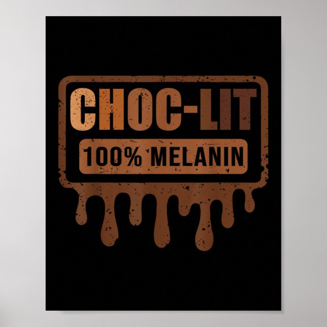 Affiche Choc Lit Melanin Black Pride - Mois de l'histoire  (Devant)