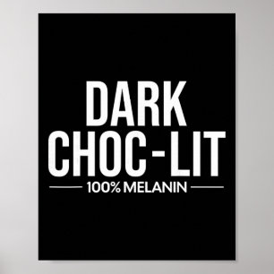 Affiche Choc Lit Melanin Chocolat Noir Mois de l'Histoire 