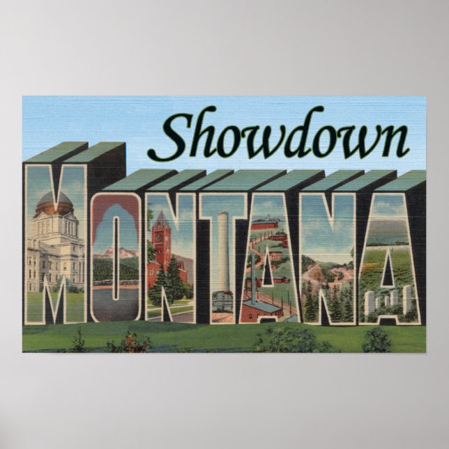 Affiche Choc, Montana (Devant)