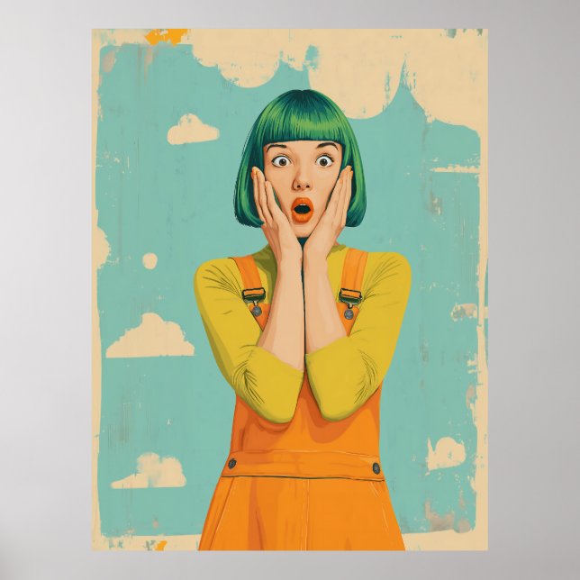 Affiche Choc rétro Pop Color (Devant)