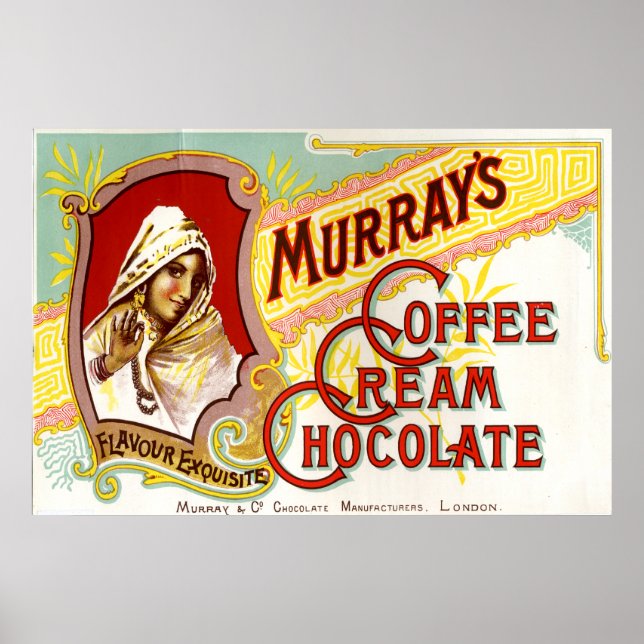 Affiche Chocolat à la crème de café Murrays (Devant)