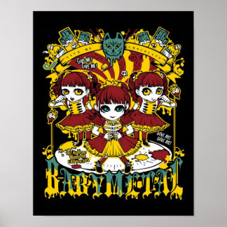 Affiche chocolat au gimme babymetal