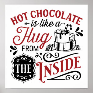 Affiche Chocolat Chaud Hug Party