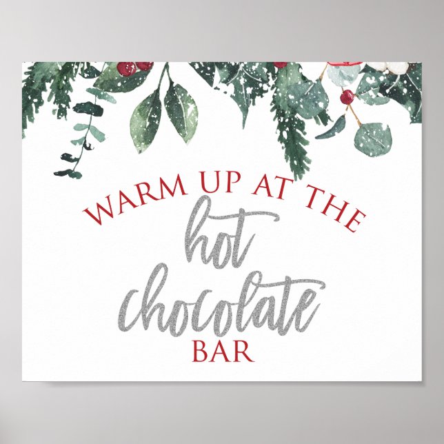Affiche Chocolat Chaud Noël Hiver Onederland (Devant)
