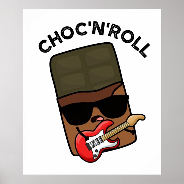 Affiche Chocolat Drôle Choc Et Roll (Devant)
