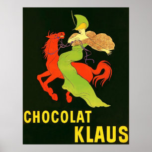 Affiche Chocolat Klaus ~ Vintage French Advertisement.