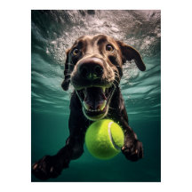 Chocolat Lab Plongée sous l'eau