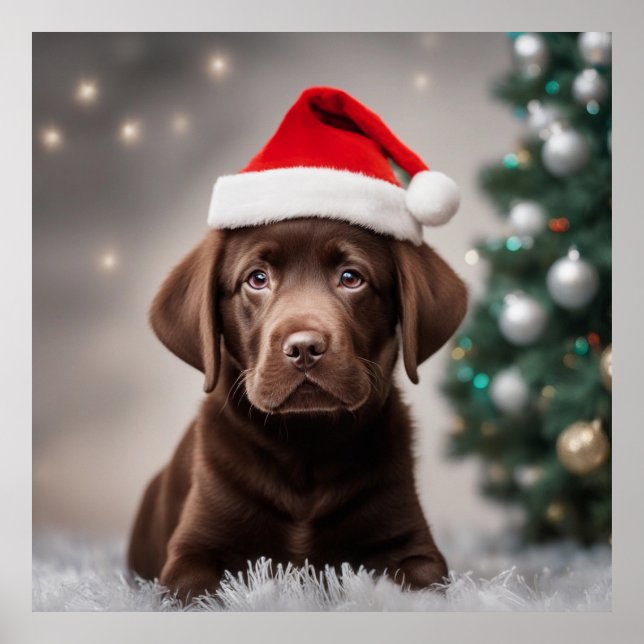 Affiche Chocolat Labrador (Devant)