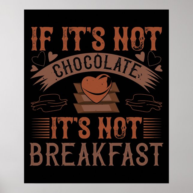 Affiche Chocolat Pas De Petit Déjeuner Sans Chocolat (Devant)