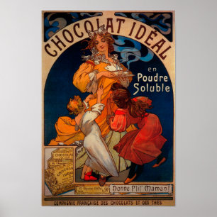 Affiche Chocolat PosterEurope vintage idéal
