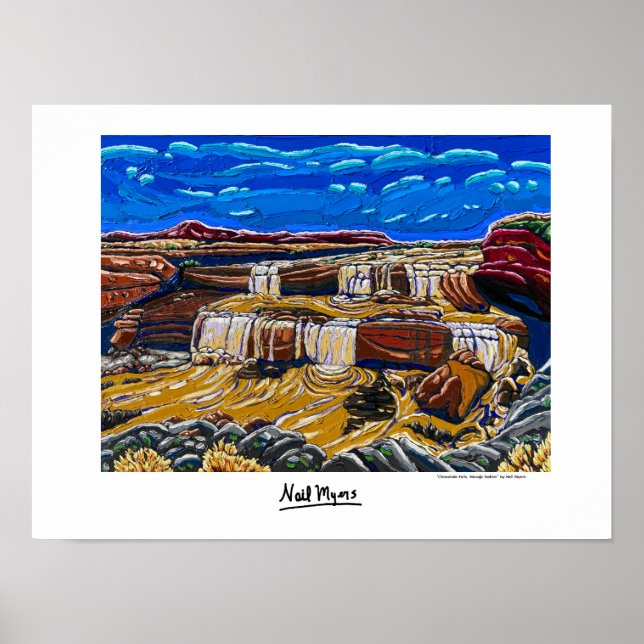 Affiche "Chocolate Falls, Navajo Nation" (Devant)
