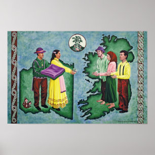 Affiche Choctaw aide aux Irlandais