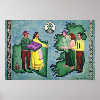 Affiche Choctaw aide aux Irlandais