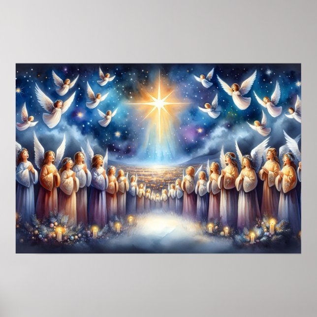 Affiche Choeur céleste sous l'étoile de Bethléem (Devant)