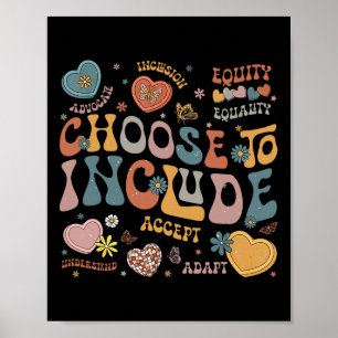 Affiche Choisir D'Inclure Les Problèmes D'Inclusion Autism