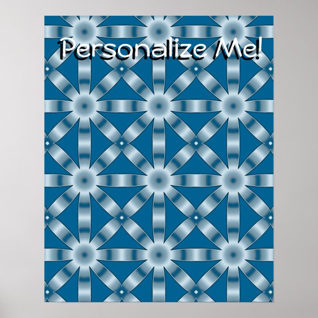 Affiche Choisir n'importe quelle couleur Motif étoile répé (Devant)