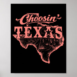 Affiche Choisir Texas Lone Star State of Mind Western