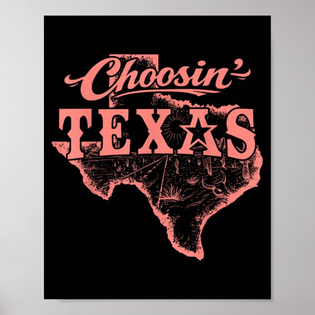 Affiche Choisir Texas Lone Star State of Mind Western (Devant)