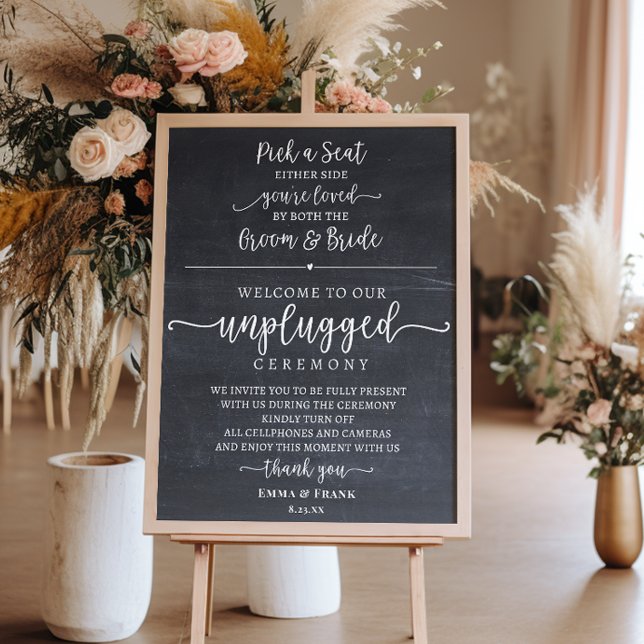 Affiche Choisir un siège signe de cérémonie débranché (Créateur téléchargé)