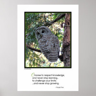 Affiche Choisissez de respecter la connaissance...affiche 