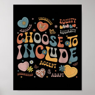 Affiche Choisissez D'Inclure Le Thé De Sensibilisation sur