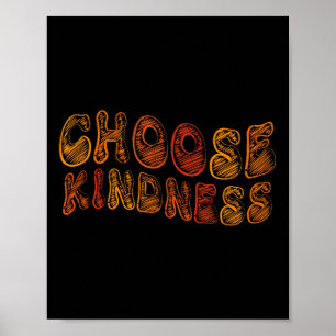 Affiche Choisissez Kindness Anti-intimidation Stop Bulbing
