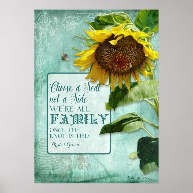 Affiche Choisissez un siège et non un côté Mariage de fami (Devant)